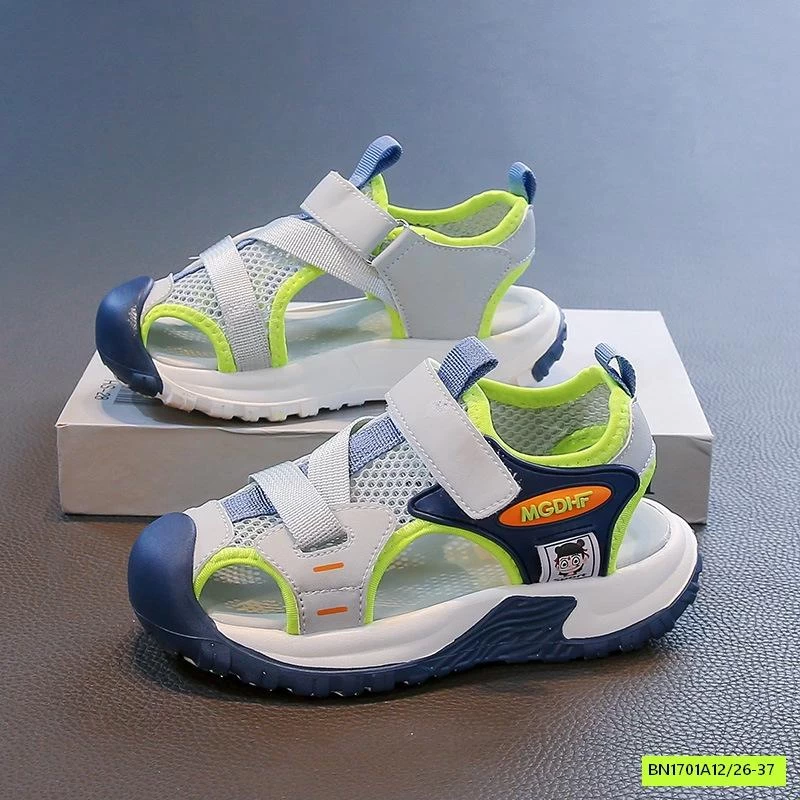 SANDAL LƯỚI BỊT MÕM QUAI DÁN