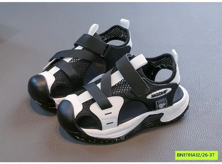 SANDAL LƯỚI BỊT MÕM QUAI DÁN