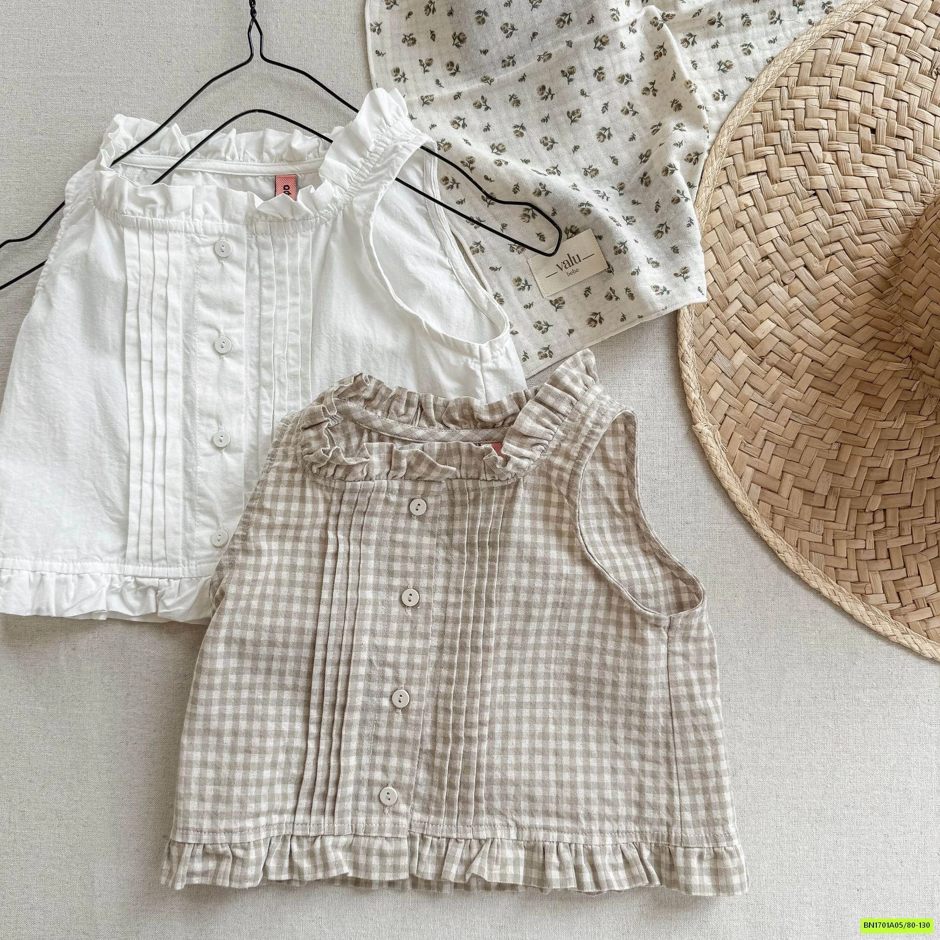 SƠ MI SÁT NÁCH VIỀN BÈO 6213 ADBABY