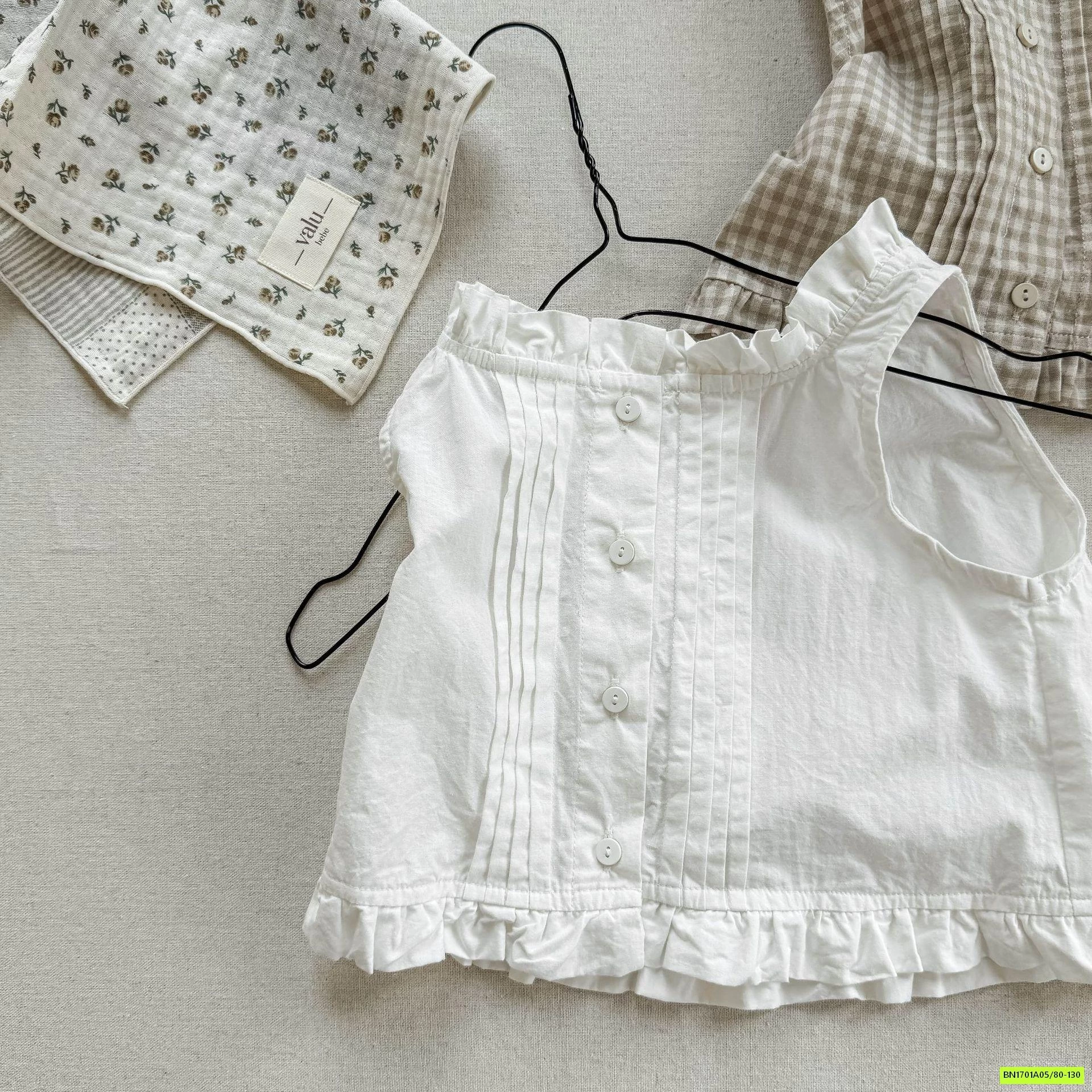 SƠ MI SÁT NÁCH VIỀN BÈO 6213 ADBABY