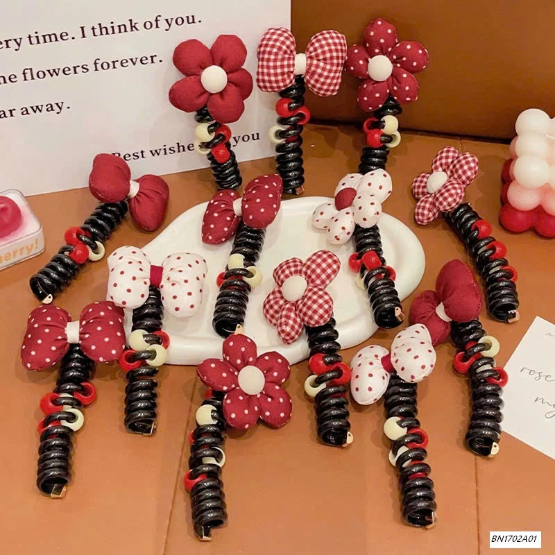 SÉT 4 DÂY BUỘC TÓC LÒ XO