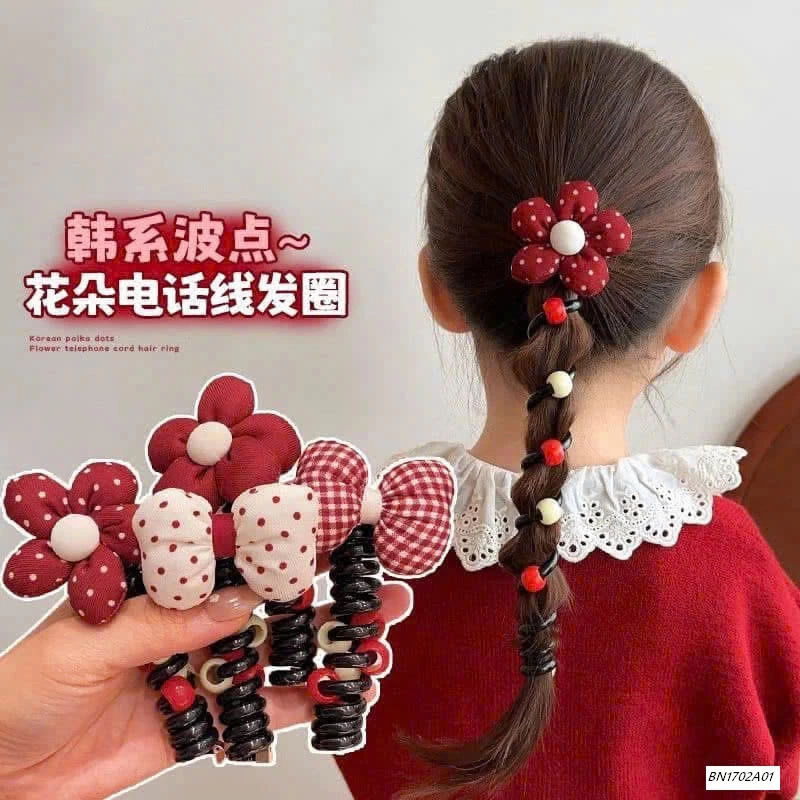 SÉT 4 DÂY BUỘC TÓC LÒ XO