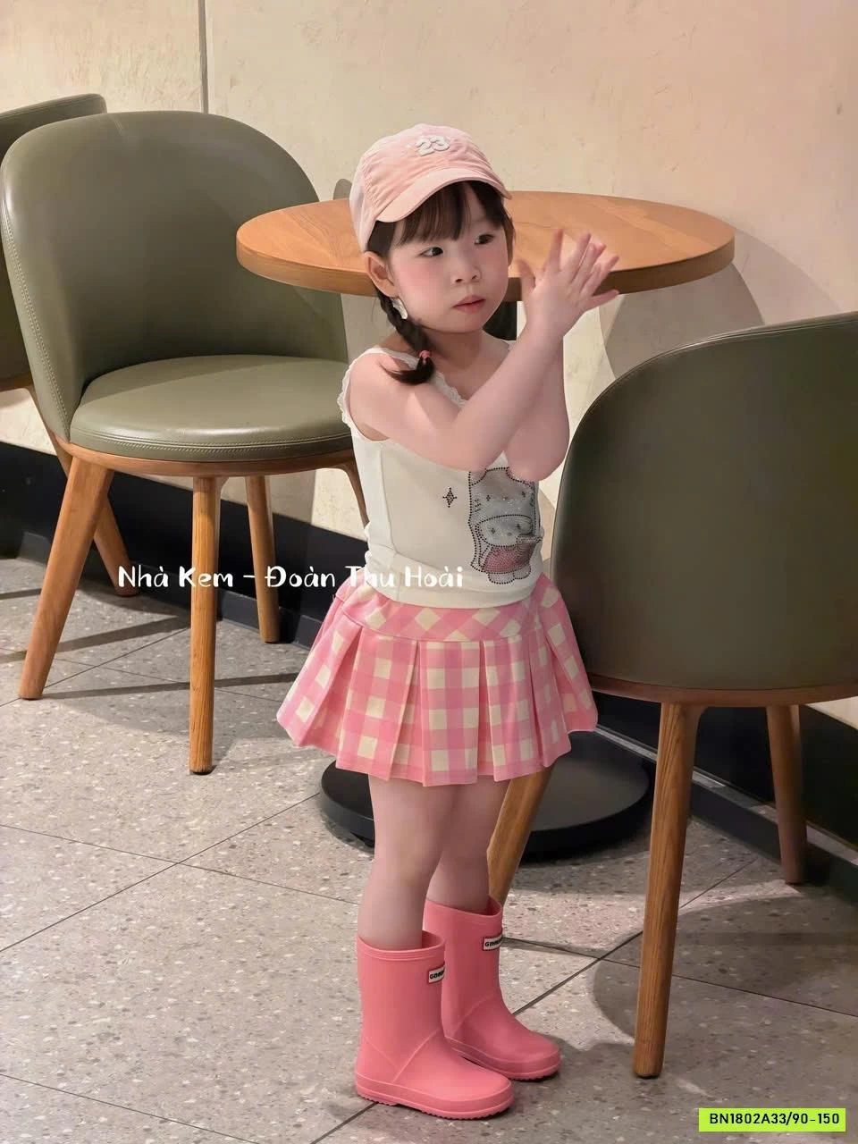 ÁO 2 DÂY KITTY MIX CV CARO T&Q KIDS