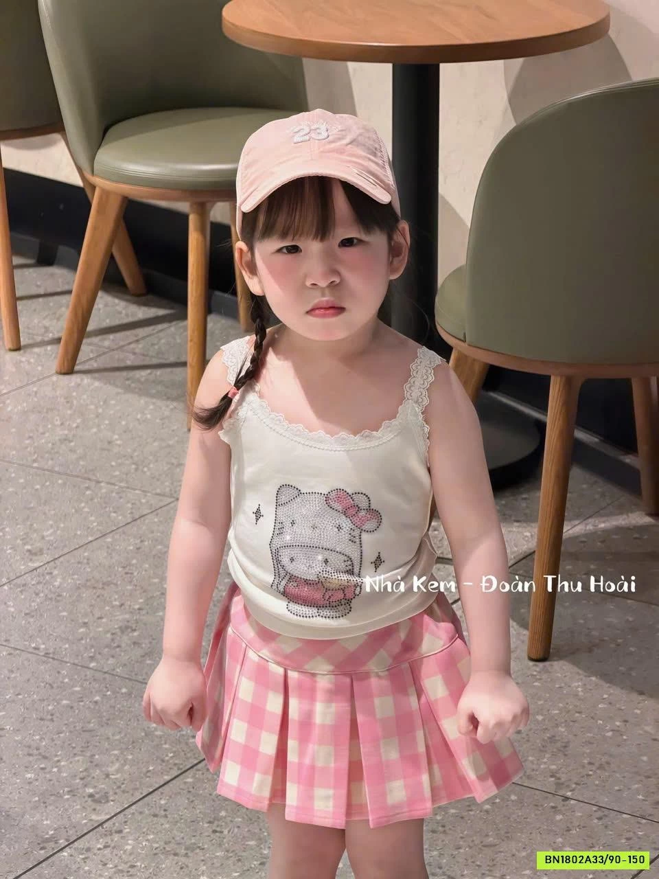 ÁO 2 DÂY KITTY MIX CV CARO T&Q KIDS