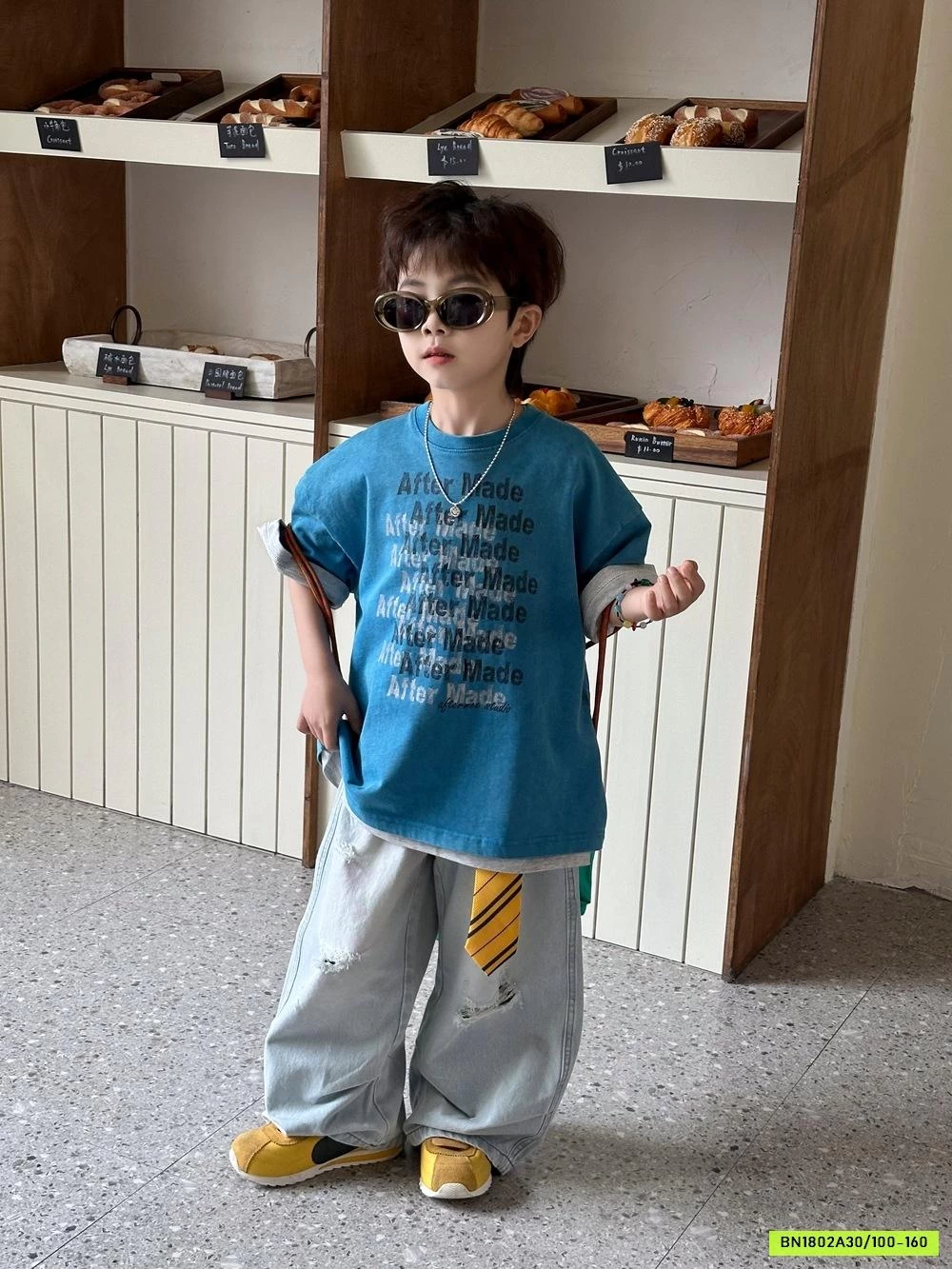 ÁO XANH COBAN IN CHỮ AFTE