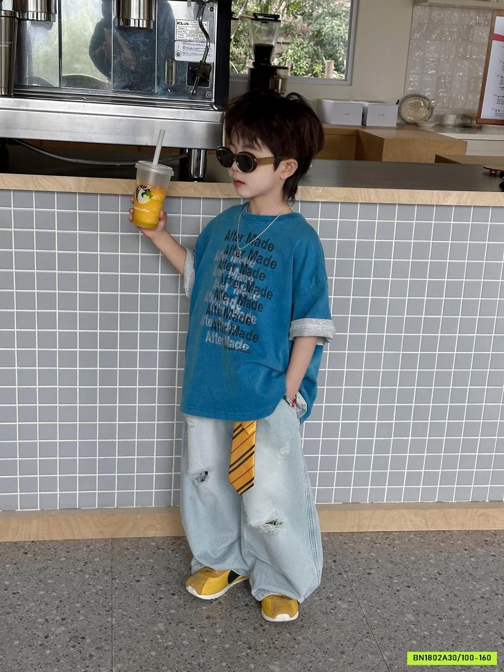 ÁO XANH COBAN IN CHỮ AFTE