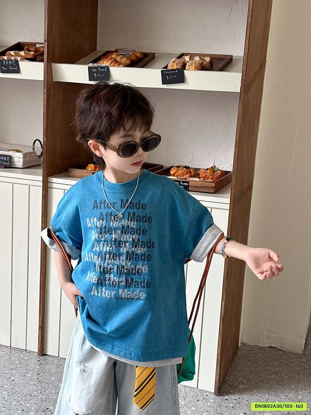 ÁO XANH COBAN IN CHỮ AFTE