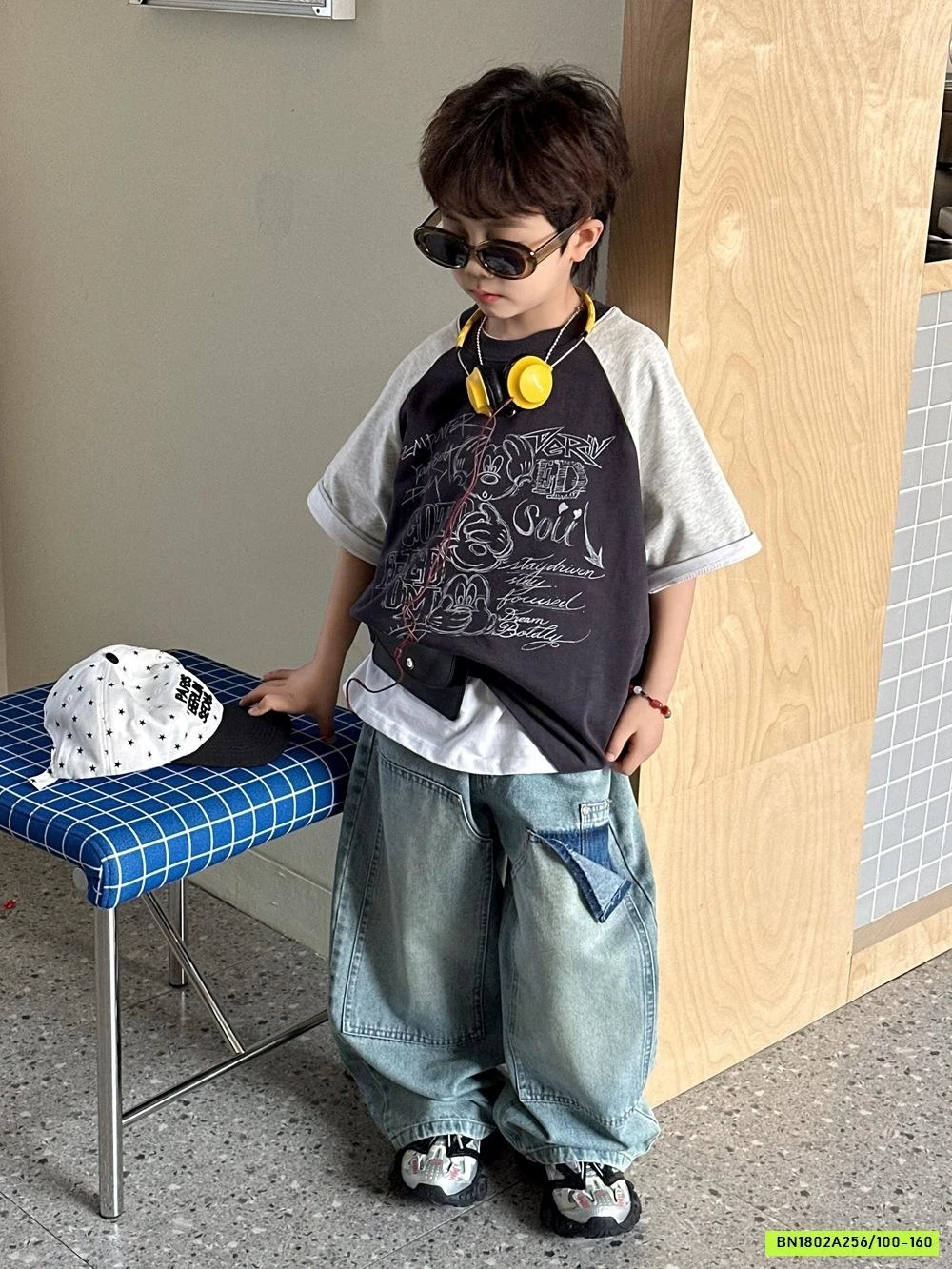 ÁO THUN HÌNH VẼ PHỐI MÀU TAY AFTE