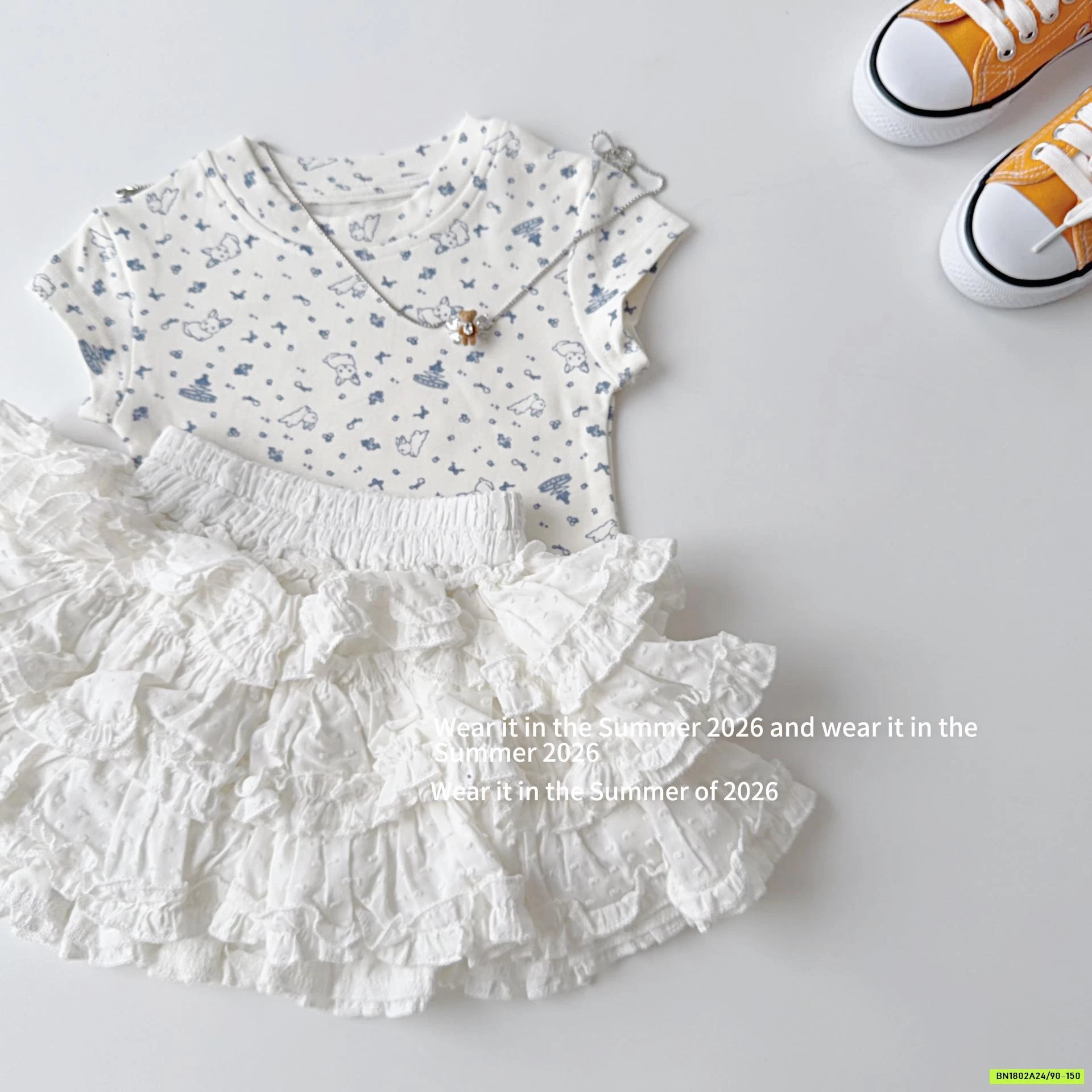 SÉT ÁO IN HÌNH MIX CV BÈO TẦNG T&Q KIDS