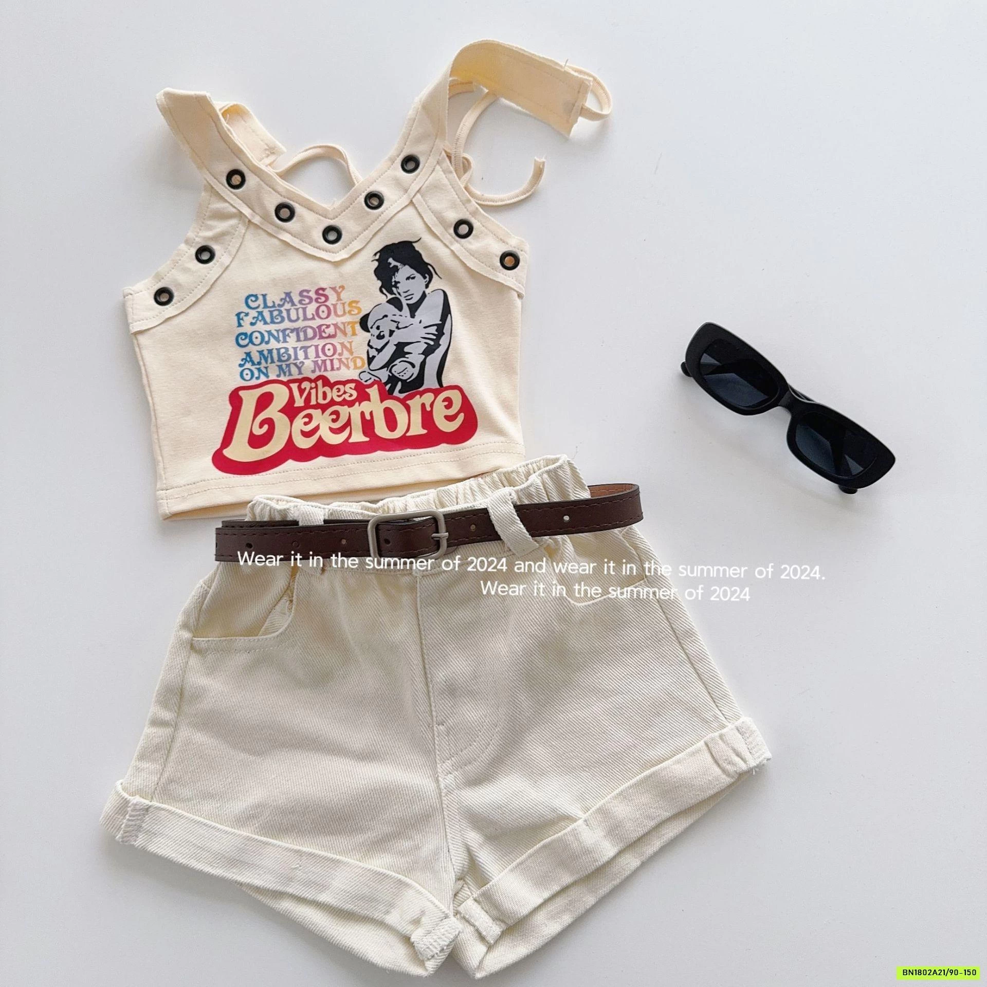 SHORT GẤP GẤU T&Q KIDS