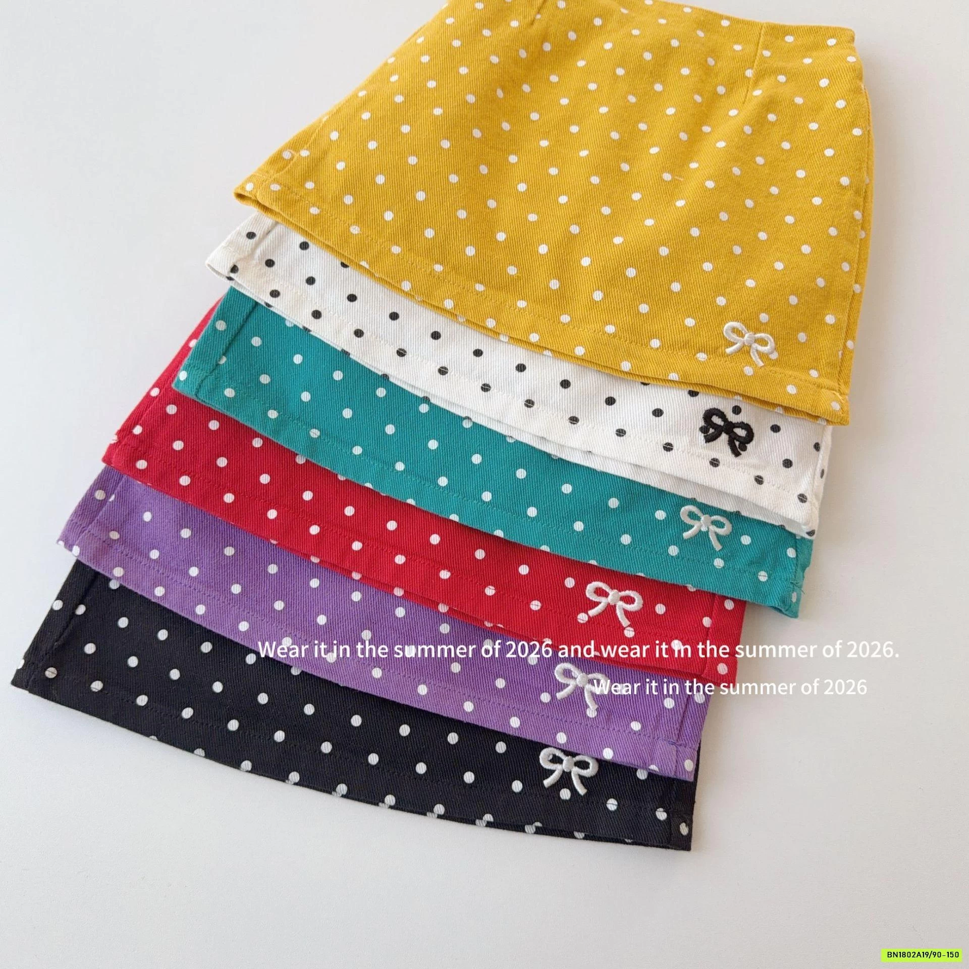 CHÂN VÁY CHỮ A CHẤM BI T&Q KIDS