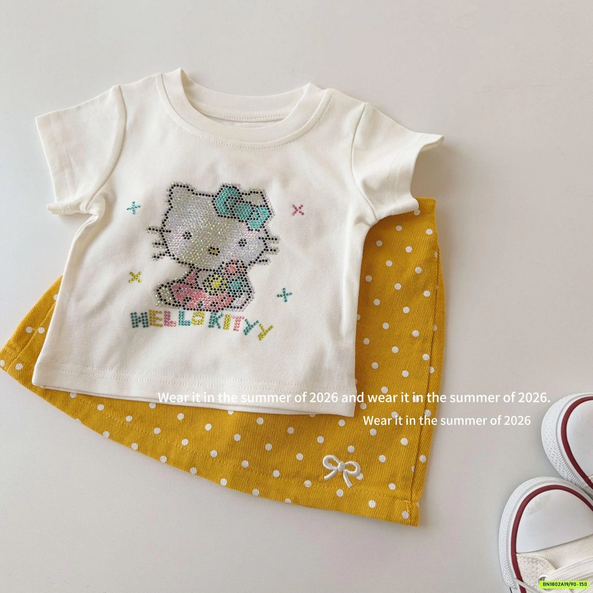 CHÂN VÁY CHỮ A CHẤM BI T&Q KIDS