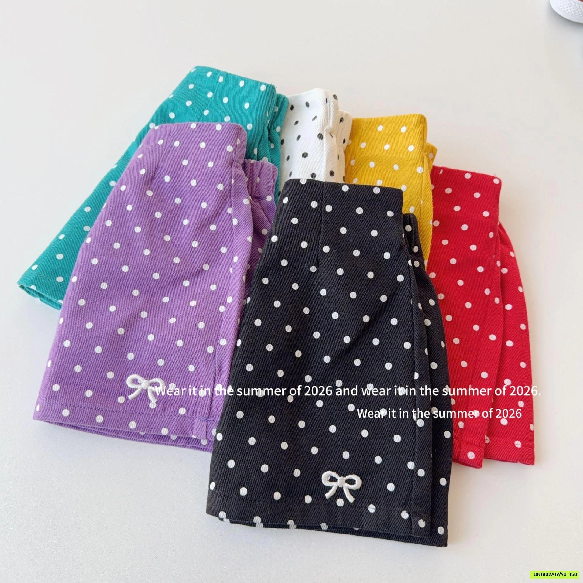 CHÂN VÁY CHỮ A CHẤM BI T&Q KIDS