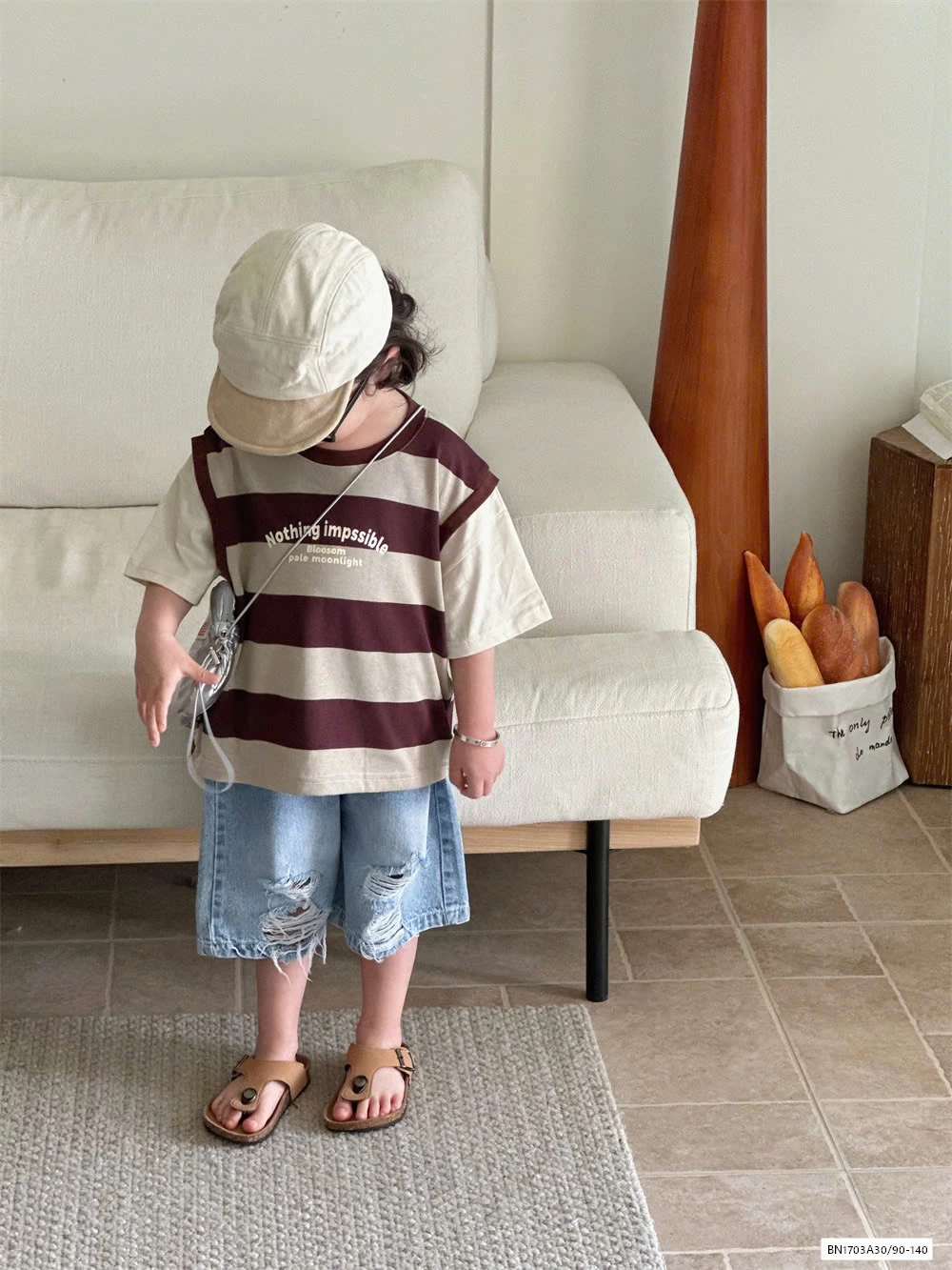 ÁO KẺ MIX SHORT JEANS