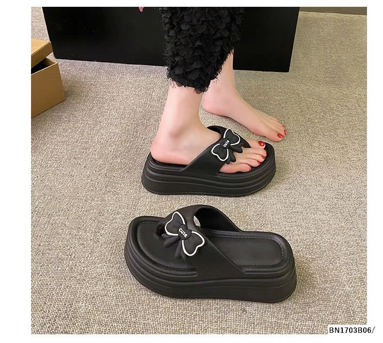 DÉP TÔNG NHƯA PVC PHIÊN BẢN NƠ CUTE