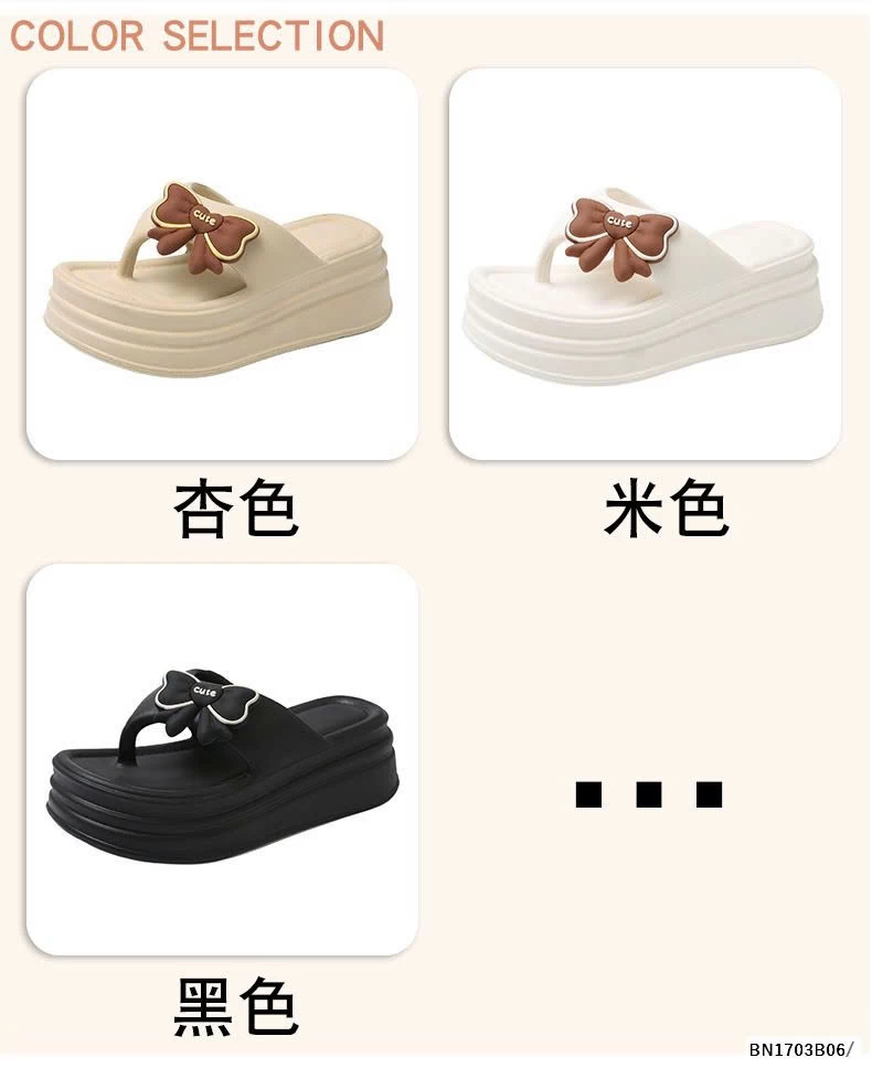 DÉP TÔNG NHƯA PVC PHIÊN BẢN NƠ CUTE