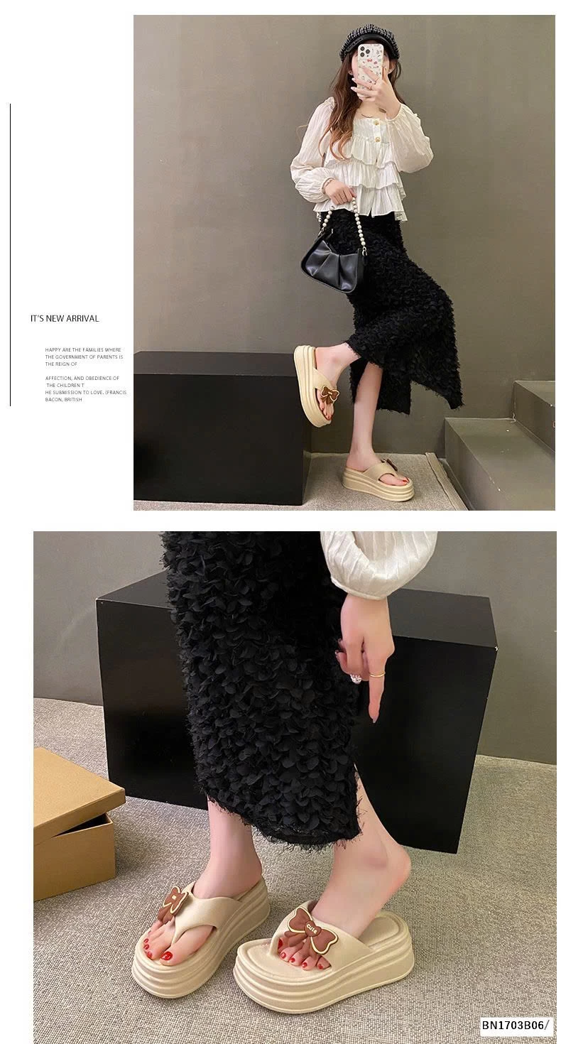 DÉP TÔNG NHƯA PVC PHIÊN BẢN NƠ CUTE