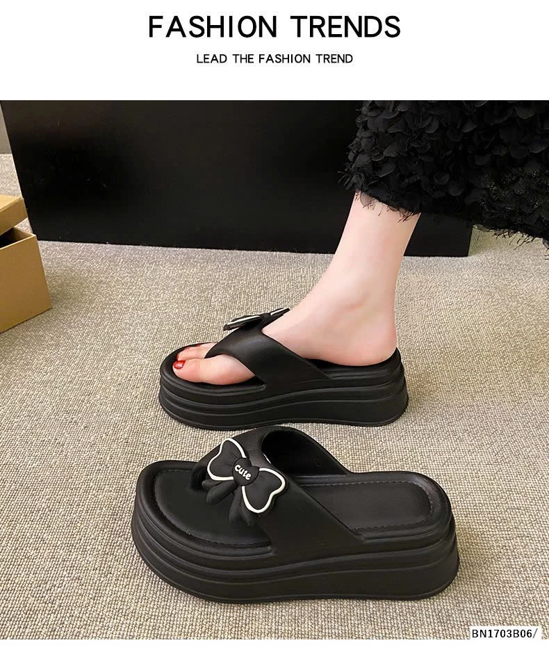 DÉP TÔNG NHƯA PVC PHIÊN BẢN NƠ CUTE