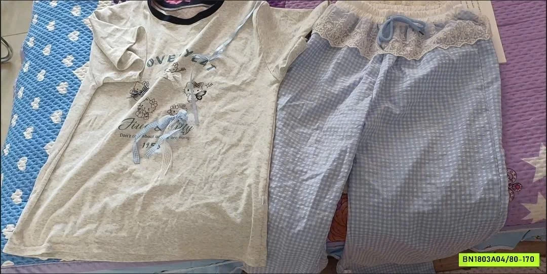 SÉT XÁM QUẦN CARO XANH