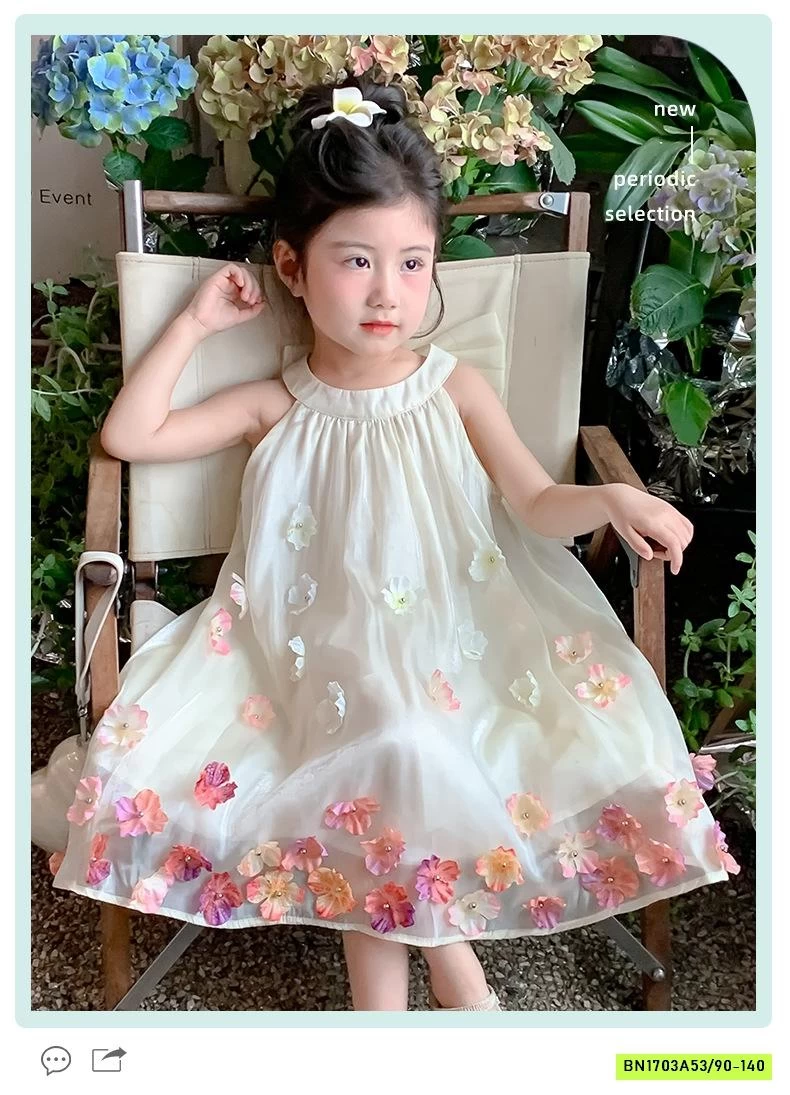 ĐẦM CỔ YẾM GẮN HOA 3D