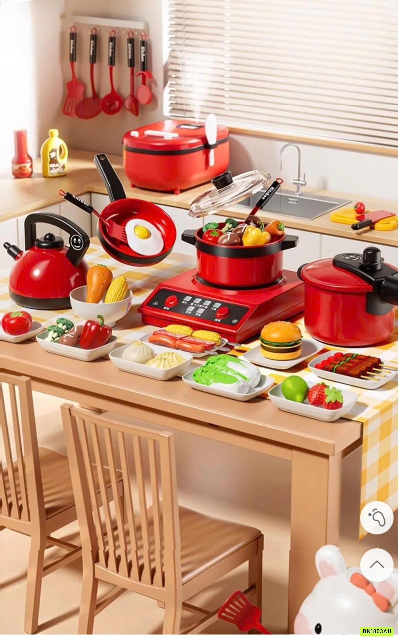 SET ĐỒ CHƠI NẤU ĂN 80 CHI TIẾT CHO BÉ