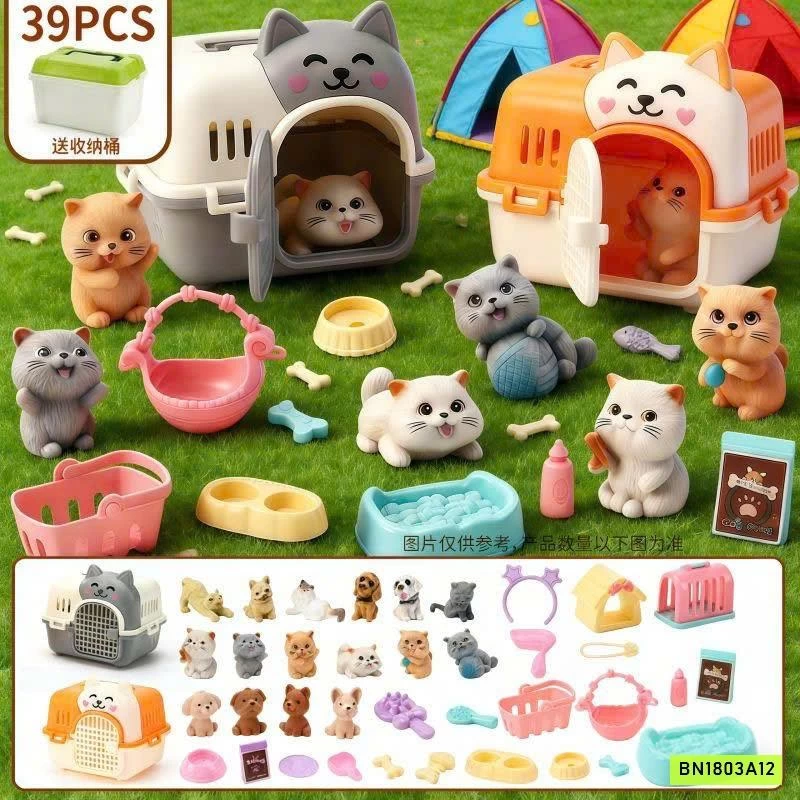 BỘ ĐỒ CHƠI THÚ CƯNG MINI 39 CHI TIẾT