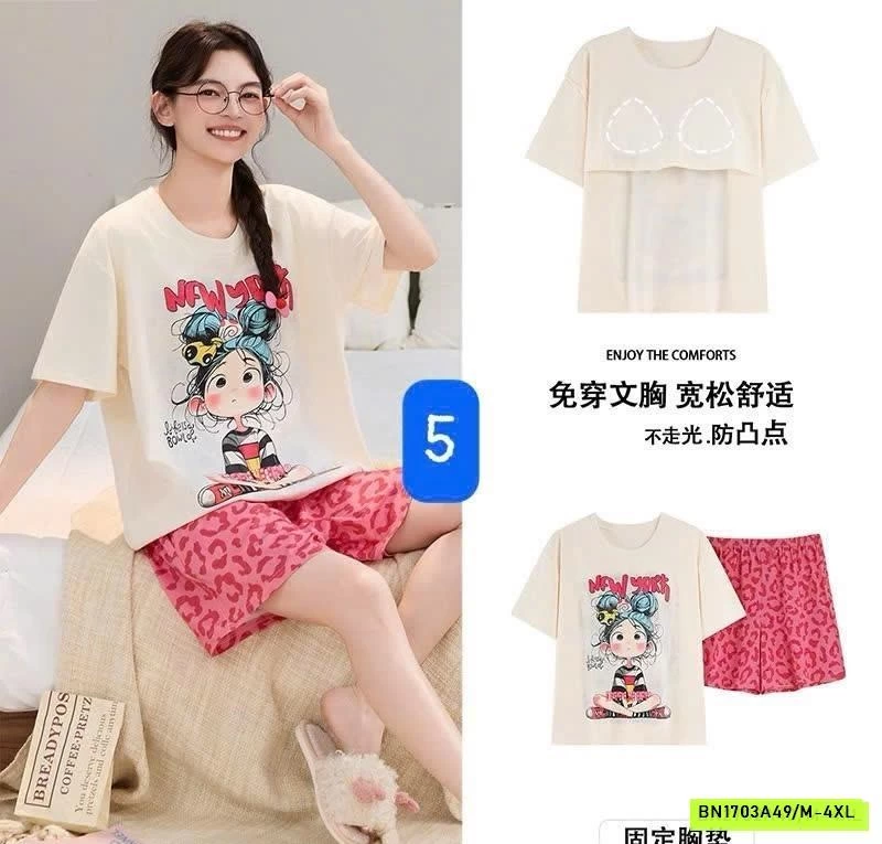 BỘ MẶC NHÀ NỮ KÈM BRA CC