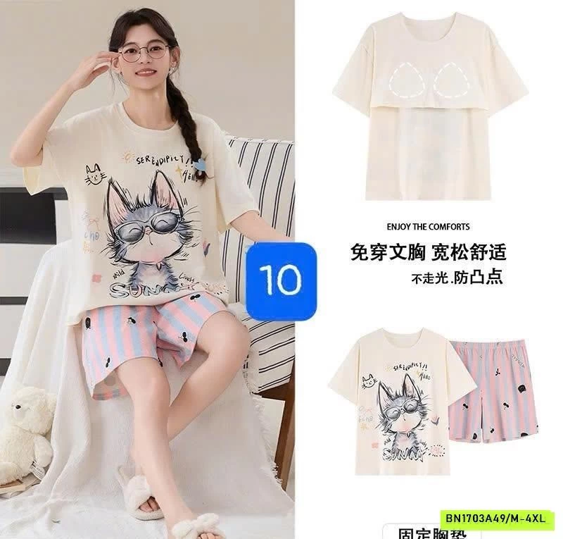 BỘ MẶC NHÀ NỮ KÈM BRA CC