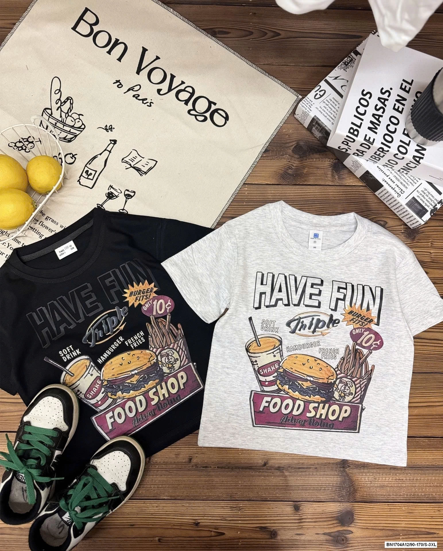 ÁO THUN FOODSHOP MẸ BÉ