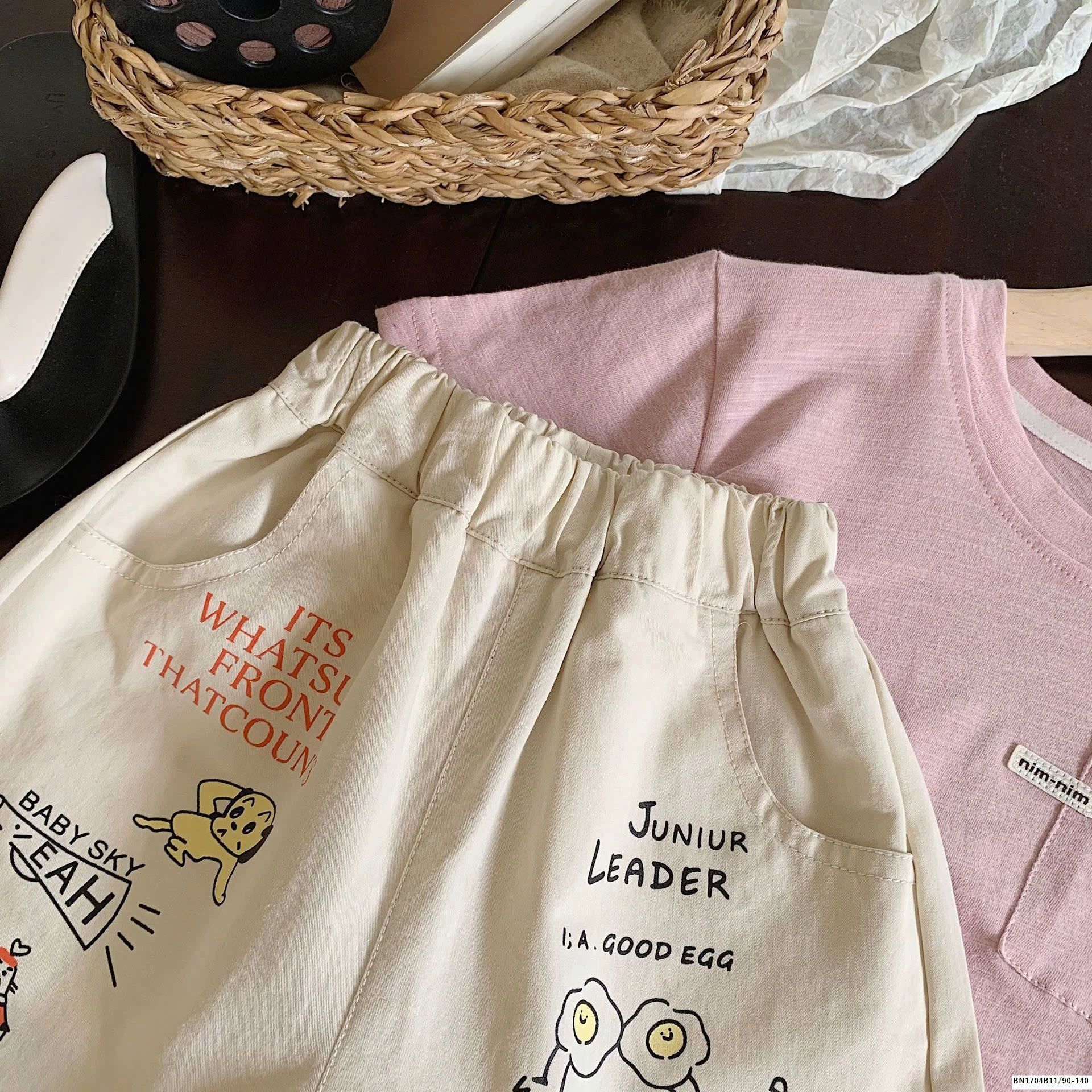 QUẦN SHORT IN HÌNH DỄ THƯƠNG