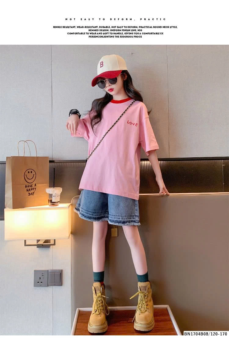 BỘ ÁO THUN LOVE MIX QUẦN JEAN TUA GẤU