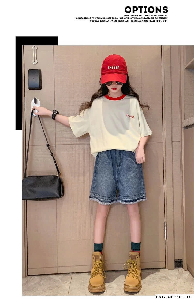 BỘ ÁO THUN LOVE MIX QUẦN JEAN TUA GẤU