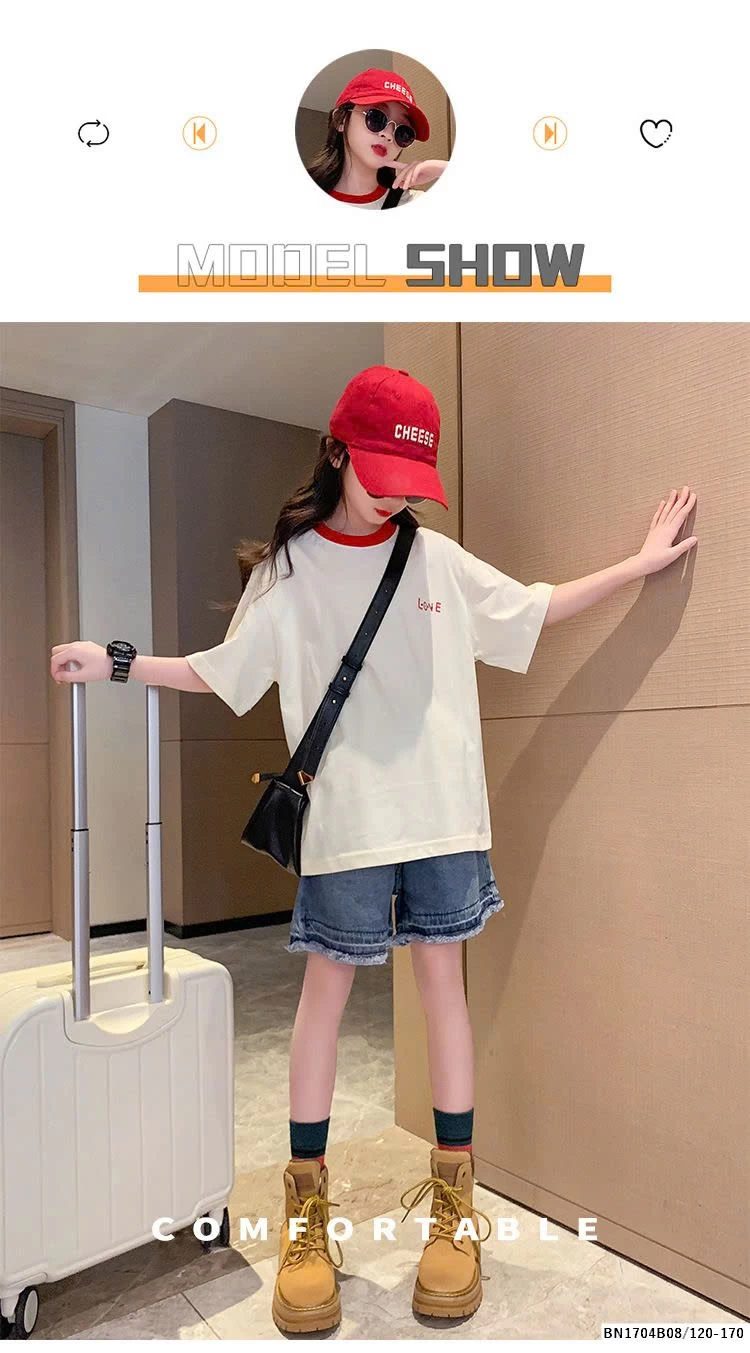 BỘ ÁO THUN LOVE MIX QUẦN JEAN TUA GẤU