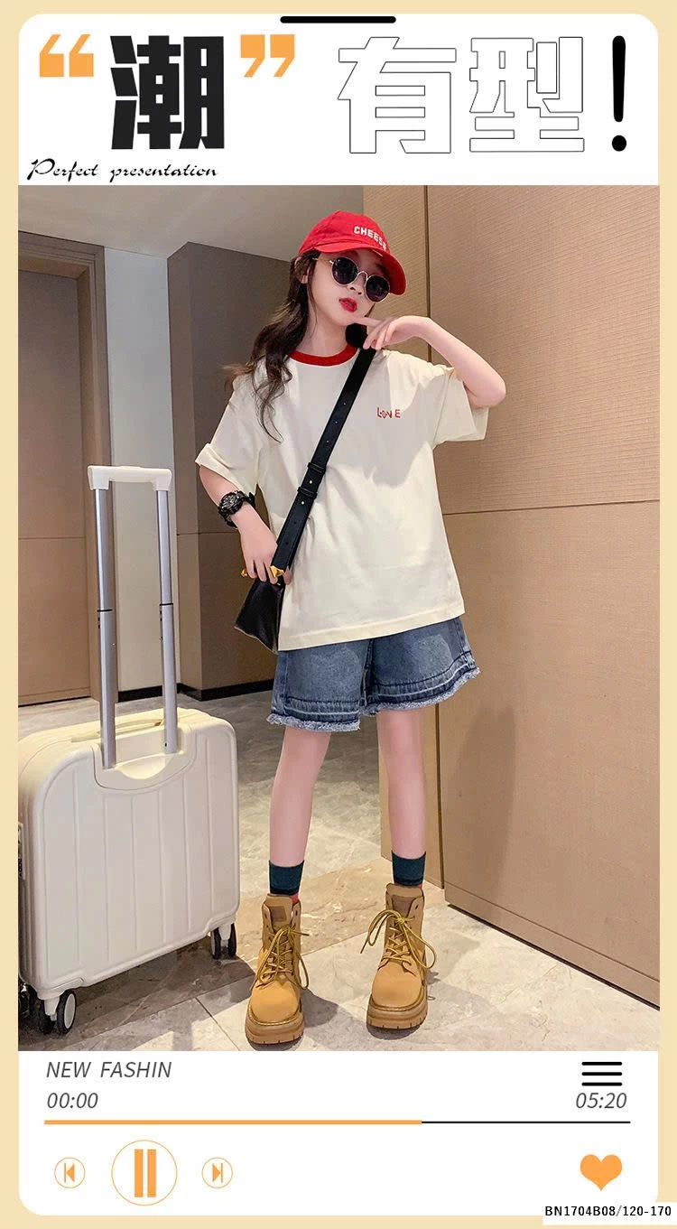 BỘ ÁO THUN LOVE MIX QUẦN JEAN TUA GẤU