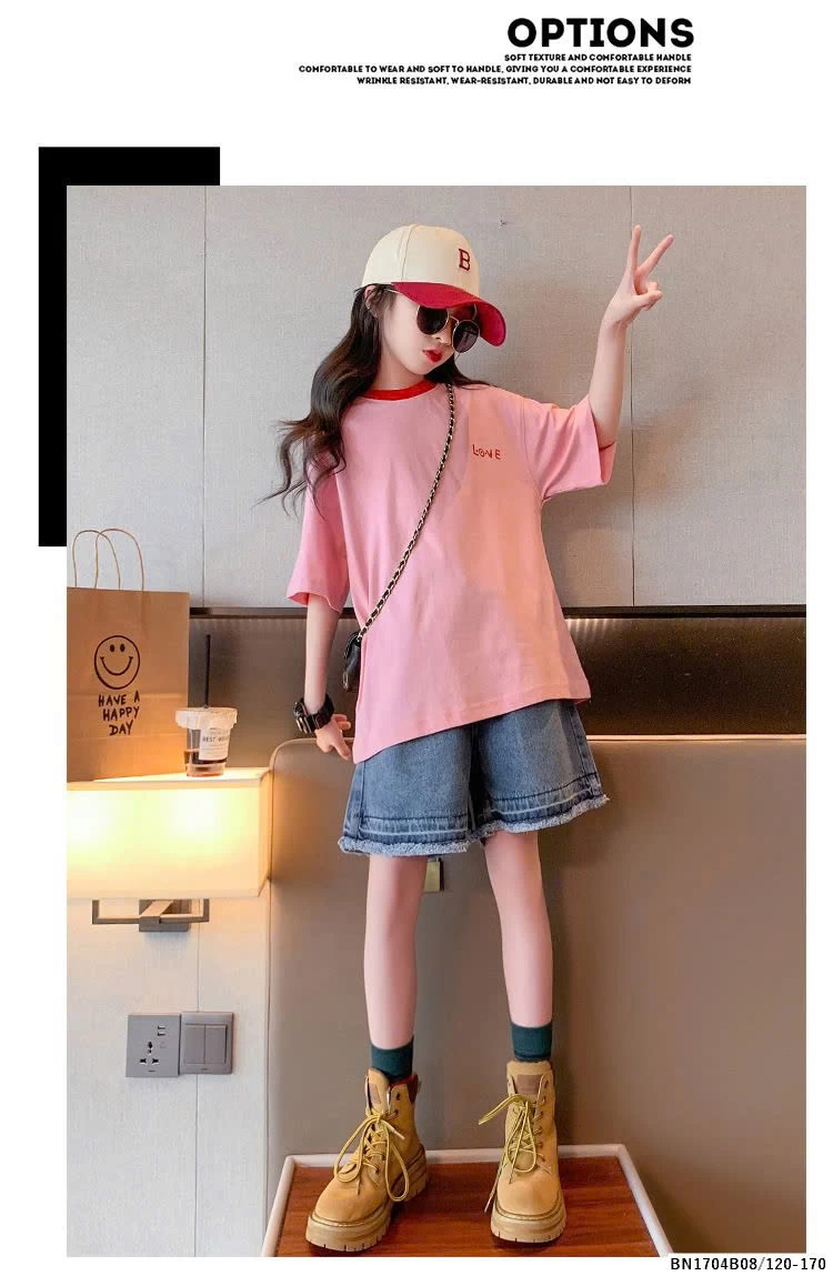 BỘ ÁO THUN LOVE MIX QUẦN JEAN TUA GẤU