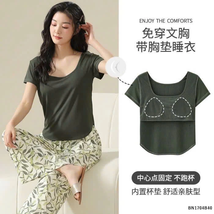 BỘ MẶC NHÀ QUẦN HỌA TIẾT