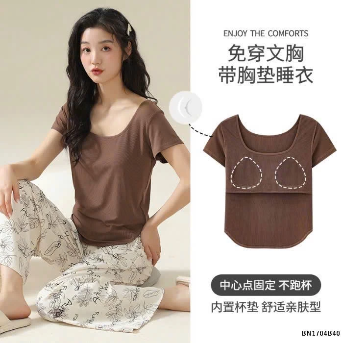 BỘ MẶC NHÀ QUẦN HỌA TIẾT