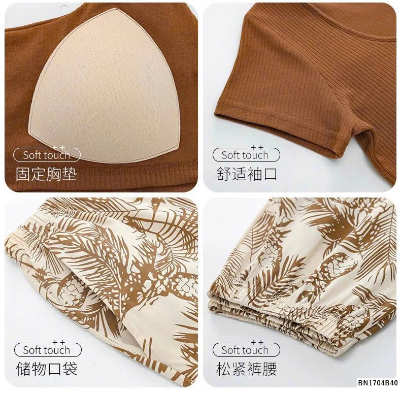 BỘ MẶC NHÀ QUẦN HỌA TIẾT