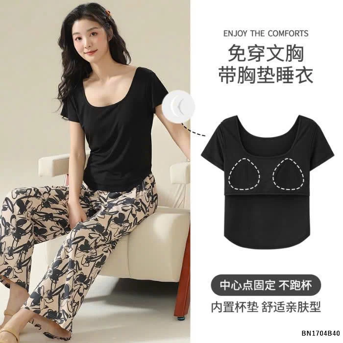 BỘ MẶC NHÀ QUẦN HỌA TIẾT