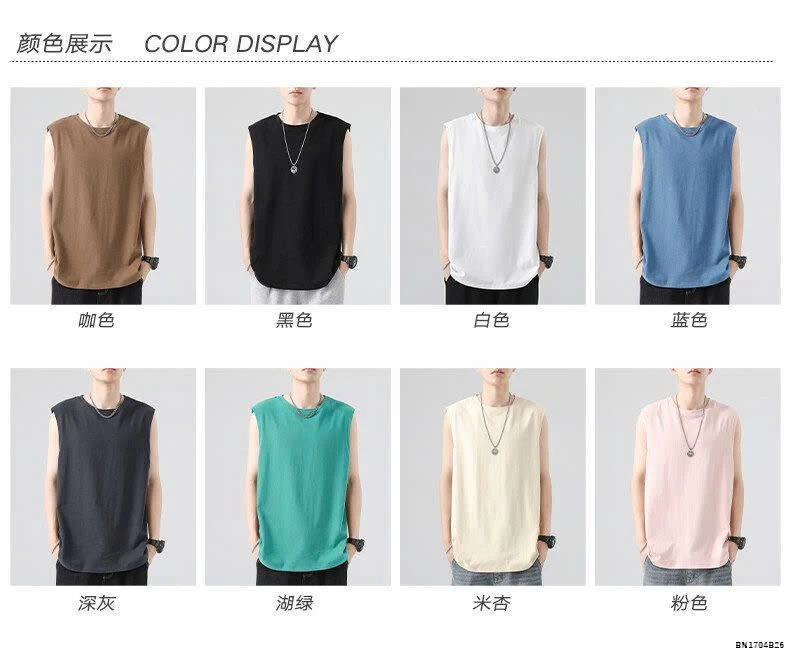 ÁO COTTON SÁT NÁCH NAM