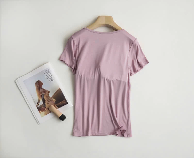 ÁO THUN MỀM MẶC NHÀ KÈM ĐỆM NGỰC