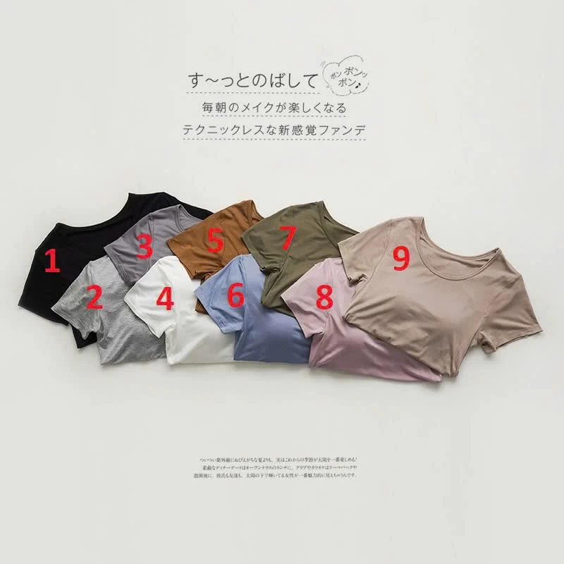 ÁO THUN MỀM MẶC NHÀ KÈM ĐỆM NGỰC