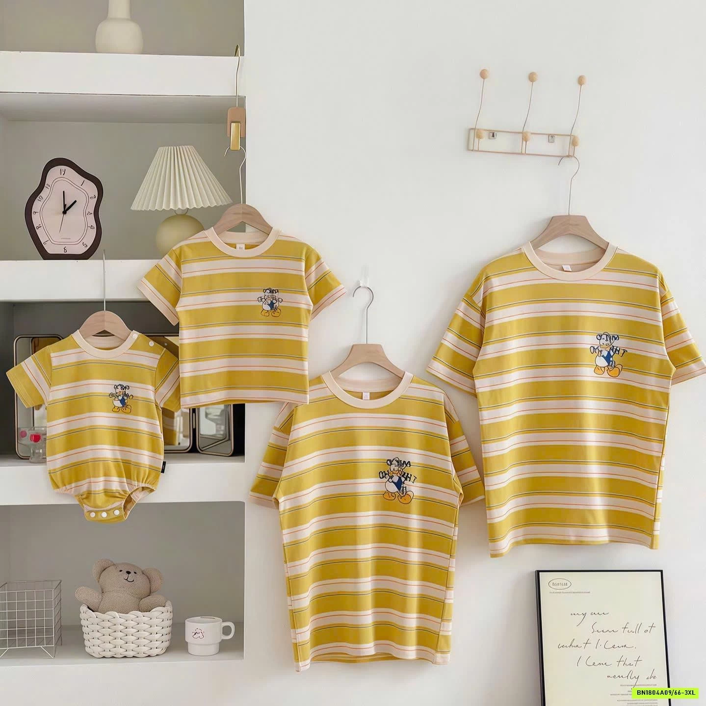 ÁO KẺ GIA ĐÌNH VỊT DONAL