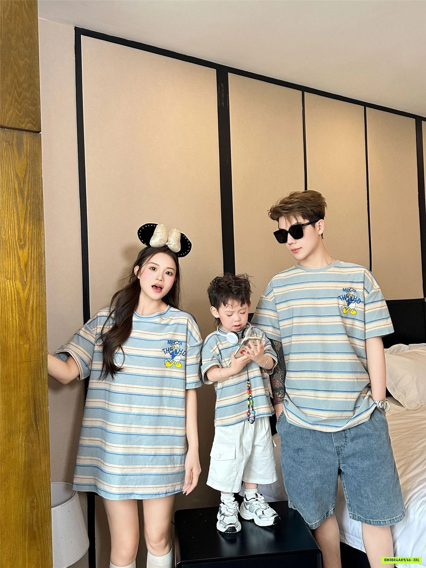 ÁO KẺ GIA ĐÌNH VỊT DONAL