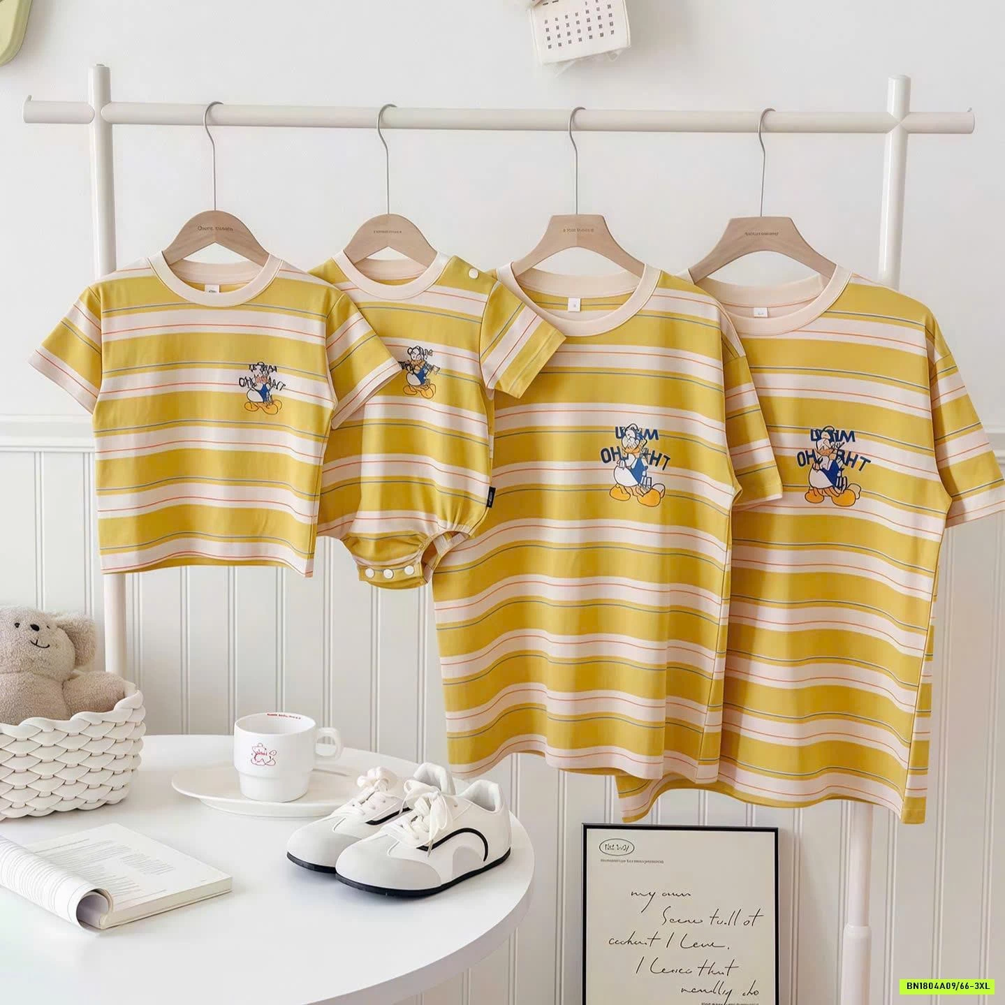 ÁO KẺ GIA ĐÌNH VỊT DONAL