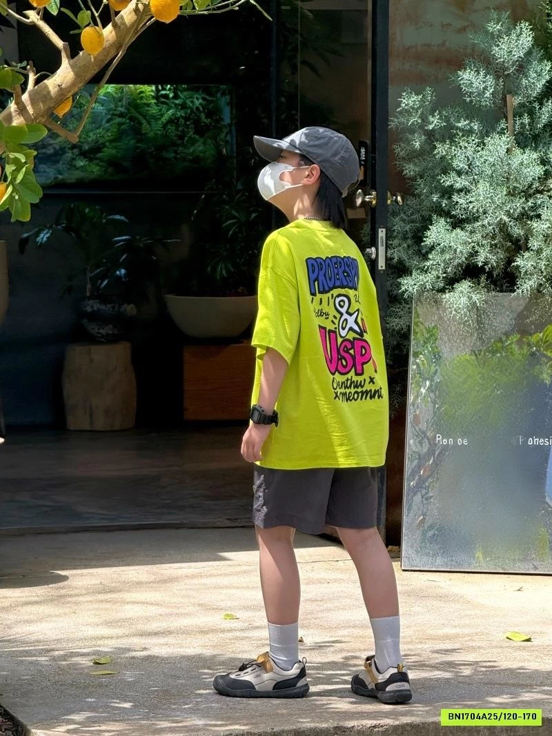 ÁO THUN USPT MÀU NEON CÁ TÍNH