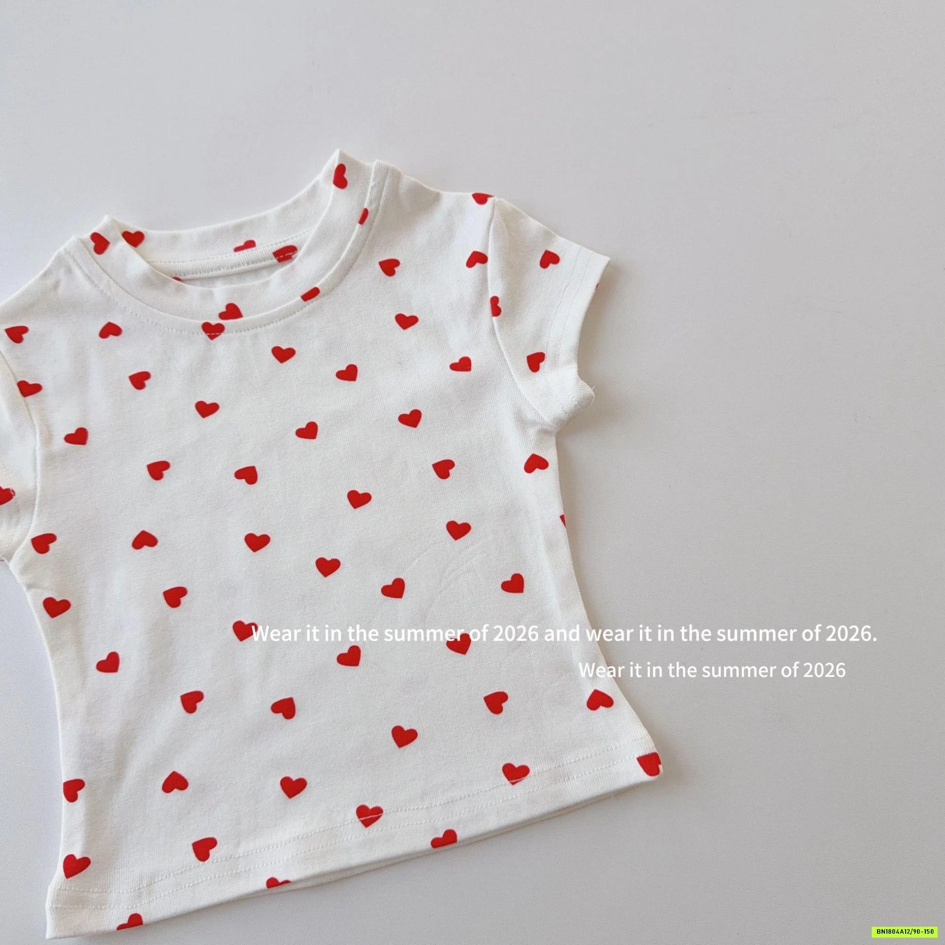 ÁO TRÁI TIM MIX CV JEANS ĐỎ T&QKIDS