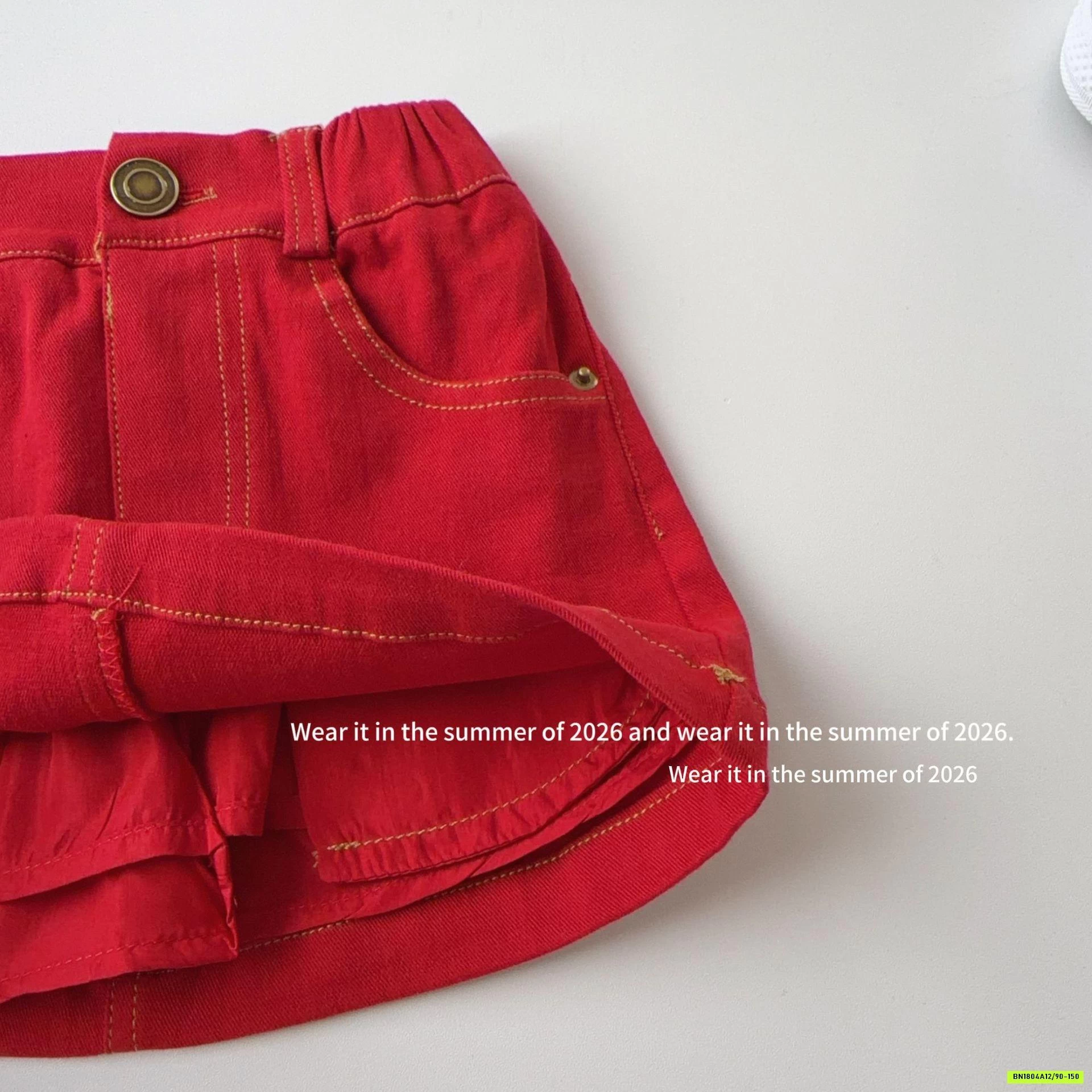 ÁO TRÁI TIM MIX CV JEANS ĐỎ T&QKIDS