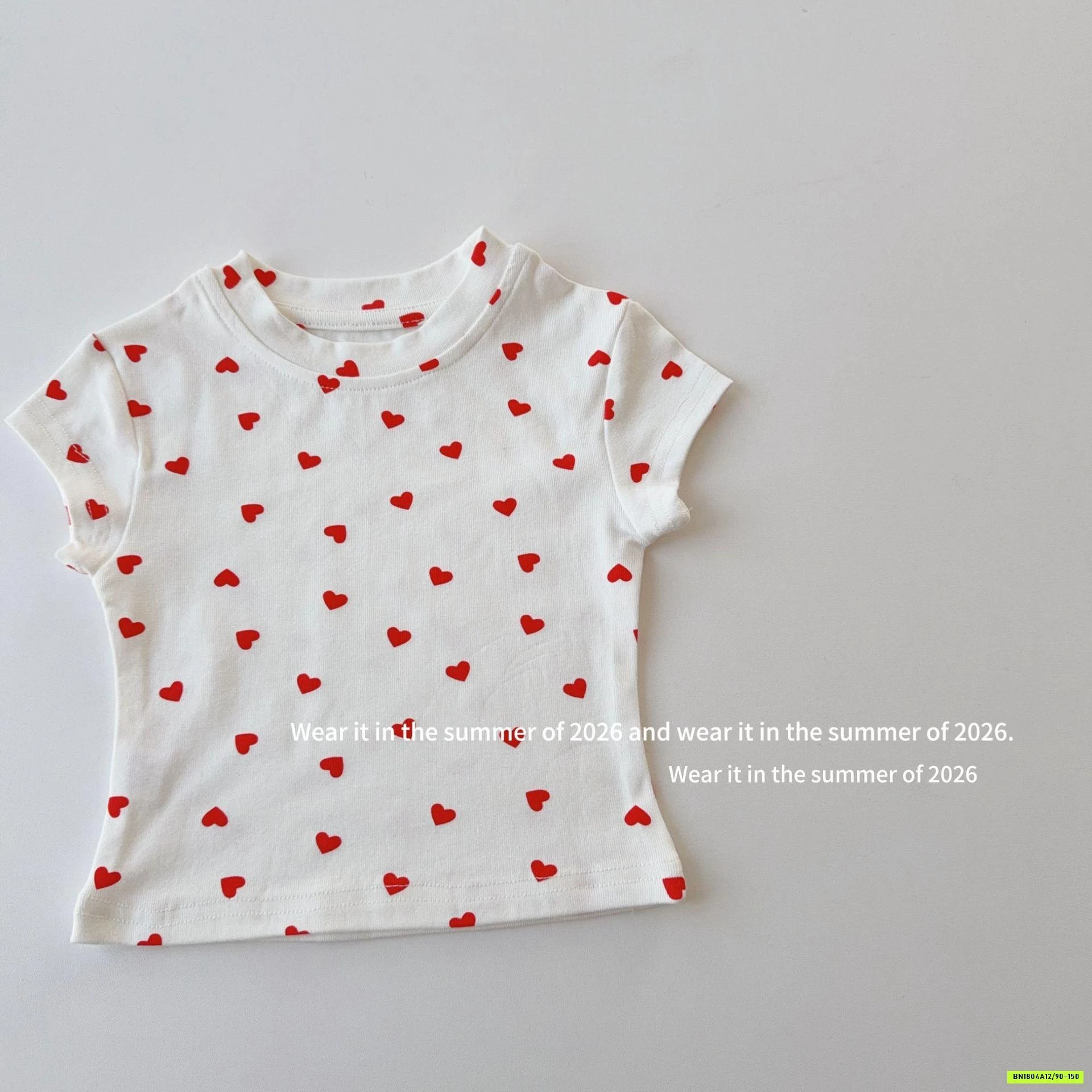 ÁO TRÁI TIM MIX CV JEANS ĐỎ T&QKIDS