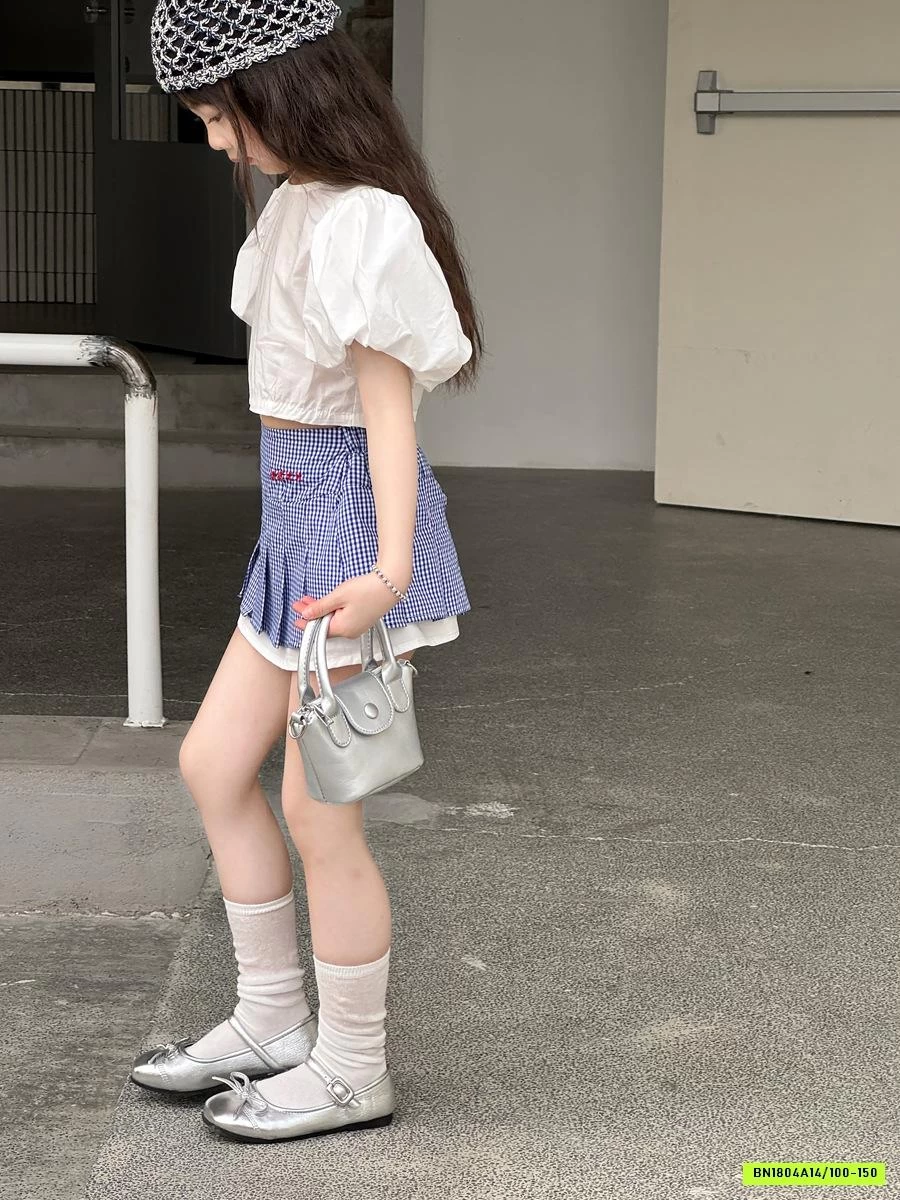 SƠ MI TAY BỒNG MIX CV CARO YUKIDS